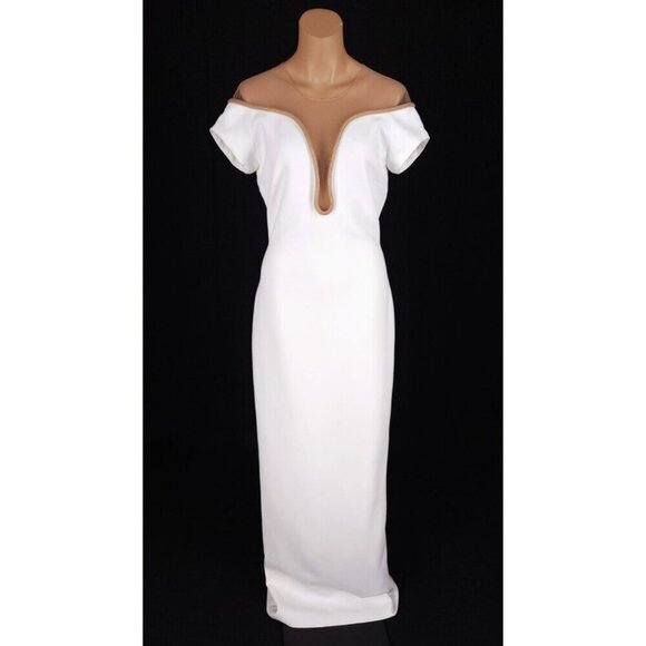 Stella McCartney Lara Stretch-Cady Gown Size 42 US 6 S White Womens $3470 - Picture 2 of 16